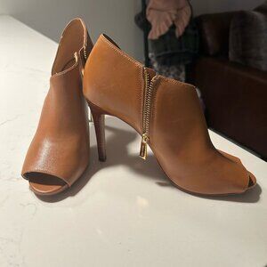 Michael Kors Cognac Leather Heels
